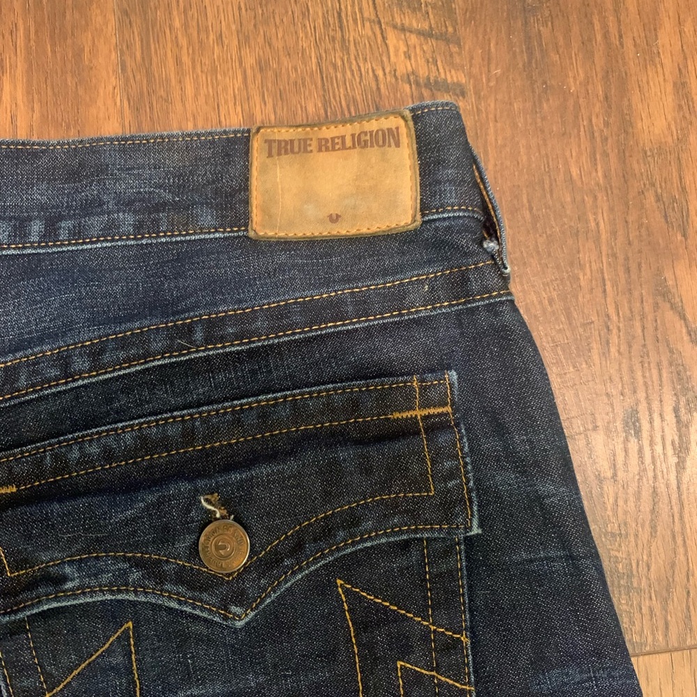 True religion, Ricky, mud, splash, jeans, dark blue, relaxed straight - Picture 4 of 16